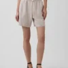 6" Linen-Blend Easy Shorts
