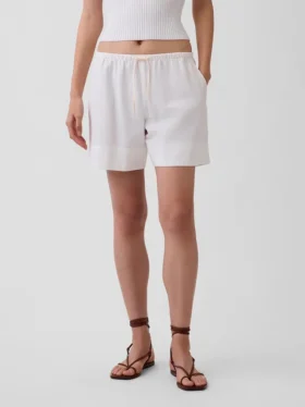 6″ Linen-Blend Easy Shorts