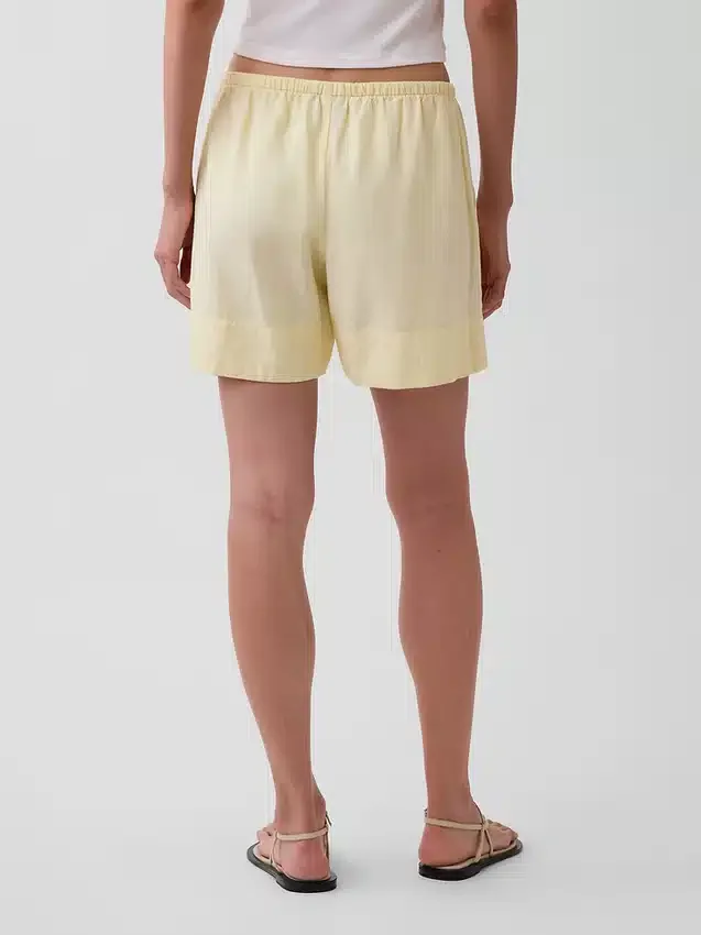 6" Linen-Blend Easy Shorts