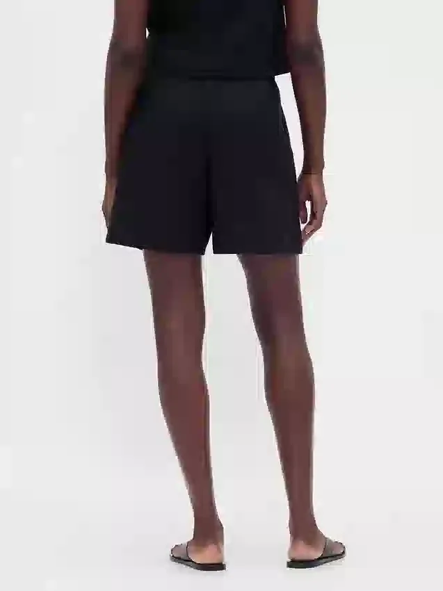 6" Linen-Blend Easy Shorts