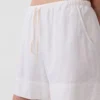 6" Linen-Blend Easy Shorts