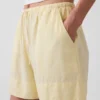 6" Linen-Blend Easy Shorts