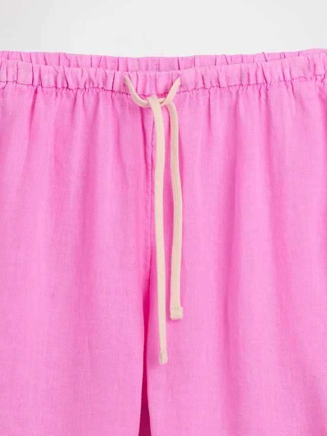 6" Linen-Blend Easy Shorts
