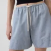 6" Linen-Blend Easy Shorts