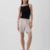 6" Linen-Blend Easy Shorts