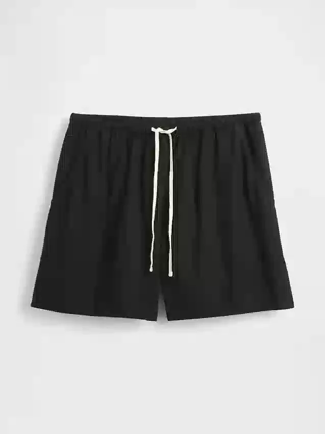 6" Linen-Blend Easy Shorts