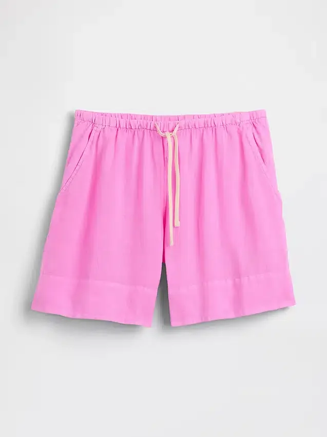 6" Linen-Blend Easy Shorts