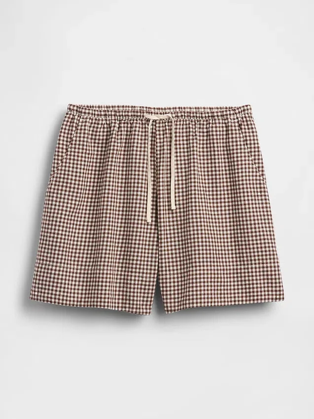 6" Linen-Blend Easy Shorts