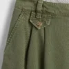 6" Mid Rise Twill Pleated Trouser Shorts