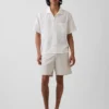 7.5" Linen-Cotton Shorts