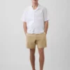 7.5" Linen-Cotton Shorts
