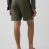 7.5" Linen-Cotton Shorts