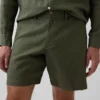 7.5" Linen-Cotton Shorts