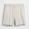 7.5" Linen-Cotton Shorts