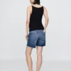 7" Maternity Full Panel Denim Bermuda Shorts