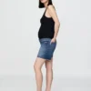 7" Maternity Full Panel Denim Bermuda Shorts