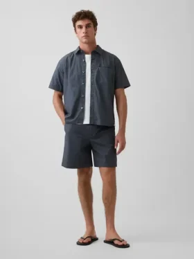 7" Poplin Relaxed Shorts