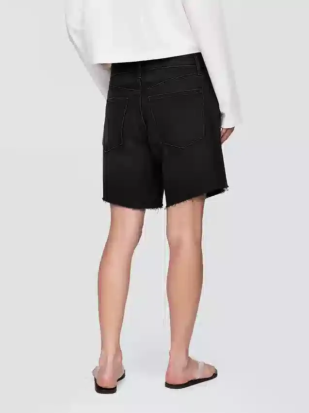8" Mid Rise '90S Loose Denim Bermuda Shorts