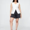 8" Mid Rise '90S Loose Denim Bermuda Shorts