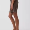 8" Mid Rise Loose Denim Bermuda Shorts