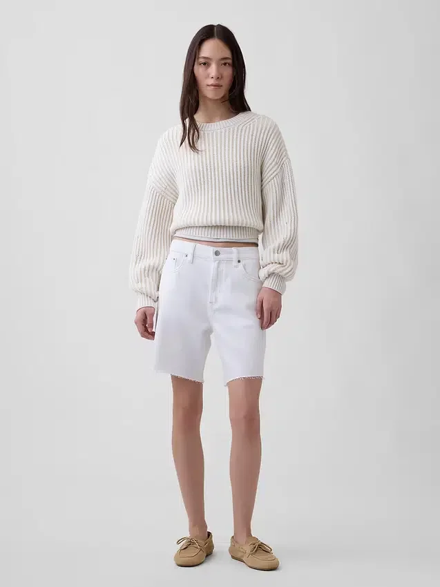 8" Mid Rise Ultrasoft Loose Bermuda Shorts