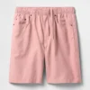 9" Linen-Cotton Easy Shorts