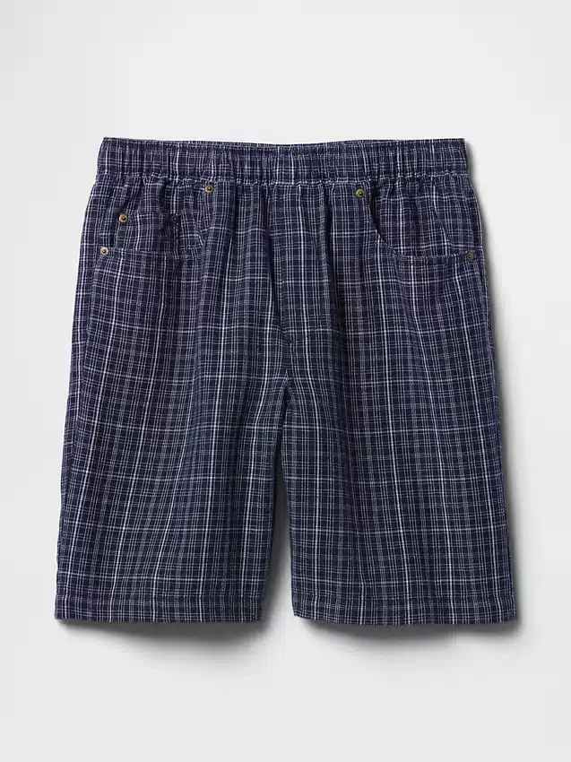 9" Linen-Cotton Easy Shorts