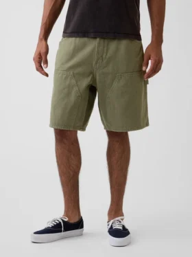 9″ Loose Denim Carpenter Shorts