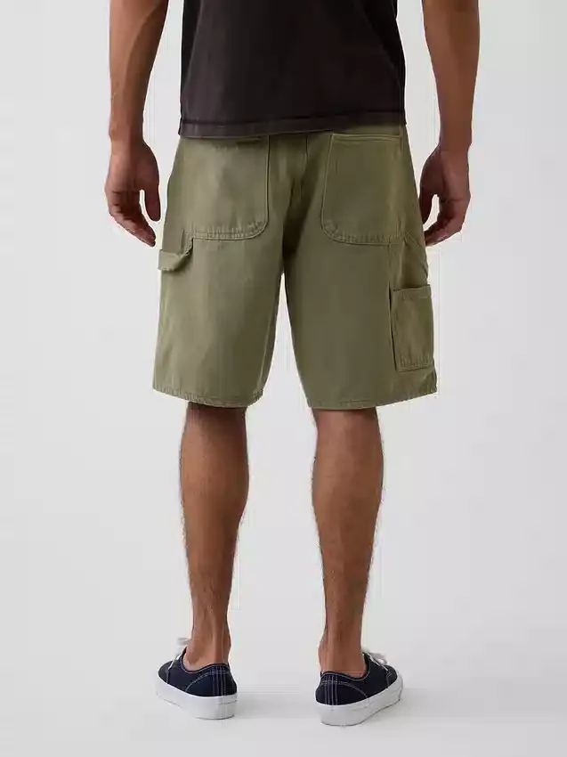 9" Loose Denim Carpenter Shorts