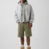 9" Loose Denim Carpenter Shorts