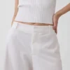9" Low Rise Linen-Blend Trouser Shorts