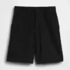 9" Low Rise Linen-Blend Trouser Shorts
