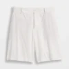 9" Low Rise Linen-Blend Trouser Shorts