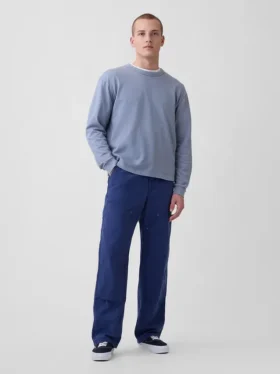 90S Loose Canvas Double-Knee Carpenter Pants