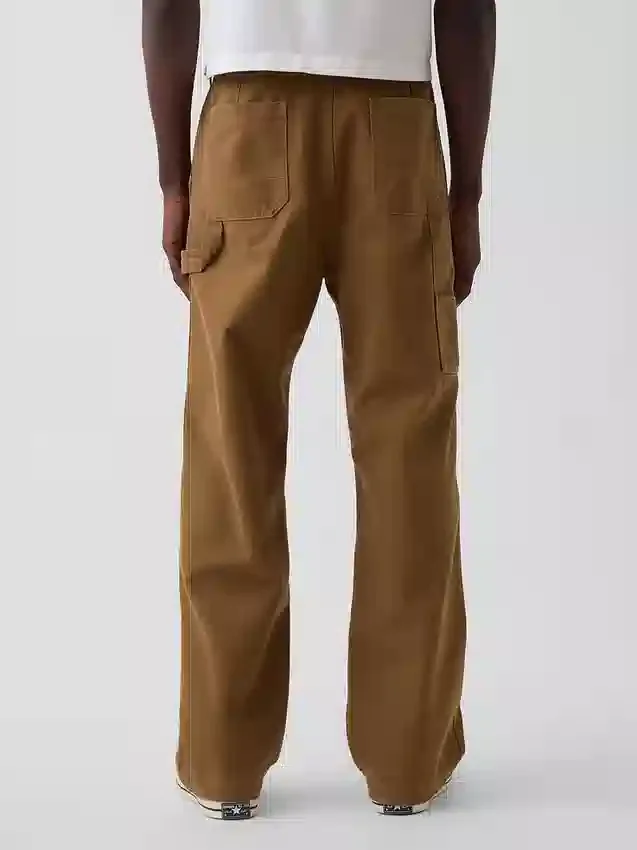 90S Loose Canvas Double-Knee Carpenter Pants