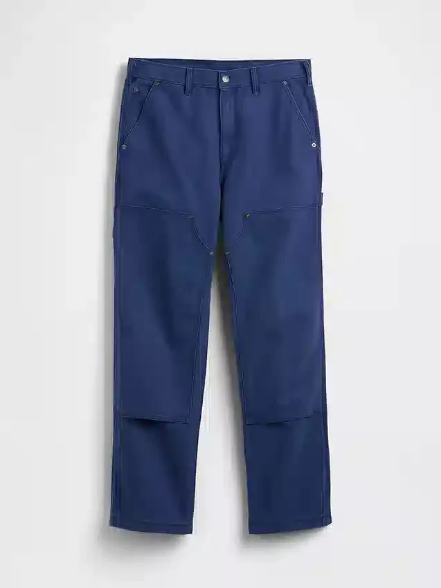 90S Loose Canvas Double-Knee Carpenter Pants