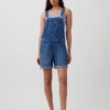 90S Loose Denim Shortalls