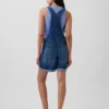 90S Loose Denim Shortalls