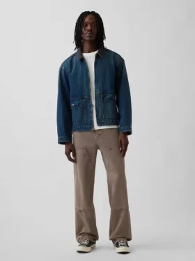 90S Loose Double-Knee Carpenter Jeans
