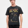Ac/Dc Relaxed Graphic T-Shirt