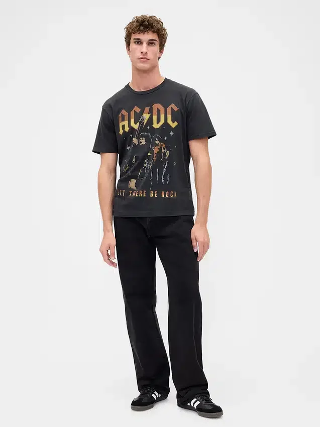 Ac/Dc Relaxed Graphic T-Shirt