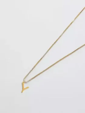 Admiral Row Gold Dainty Initial Necklace