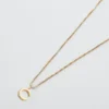 Admiral Row Gold Dainty Initial Necklace