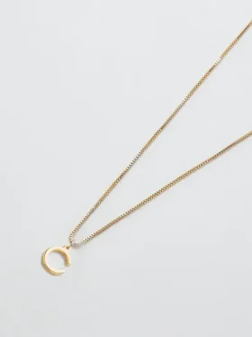 Admiral Row Gold Dainty Initial Necklace