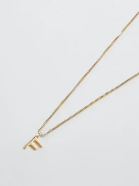 Admiral Row Gold Dainty Initial Necklace