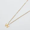 Admiral Row Gold Dainty Initial Necklace
