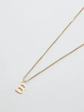 Admiral Row Gold Dainty Initial Necklace