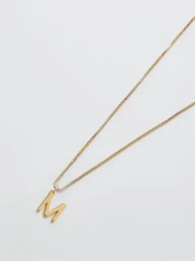 Admiral Row Gold Dainty Initial Necklace