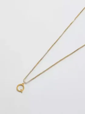 Admiral Row Gold Dainty Initial Necklace