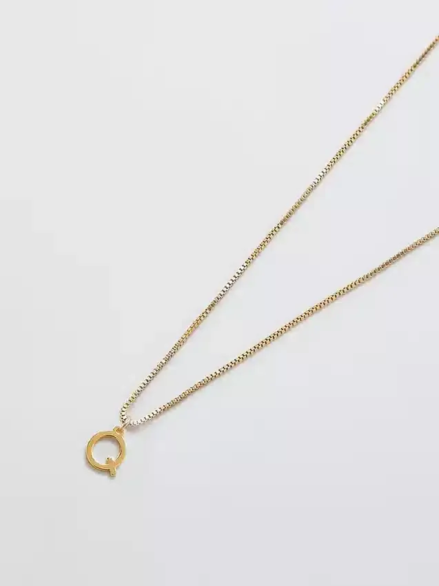 Admiral Row Gold Dainty Initial Necklace